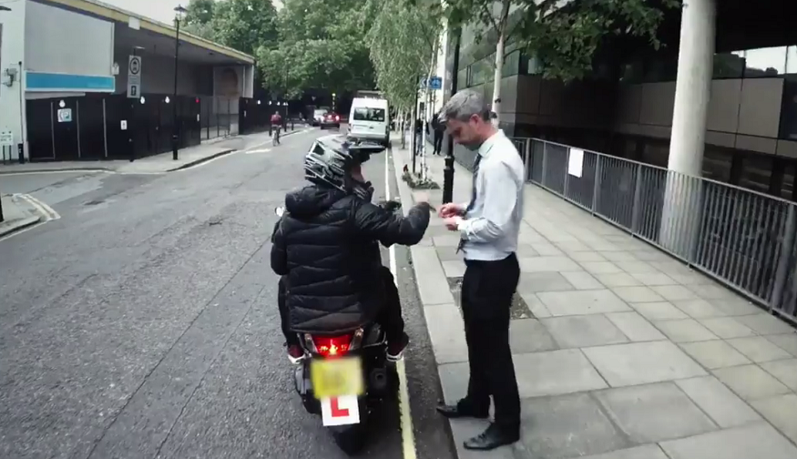 Watch: moment driver deliberately hits motorcycle